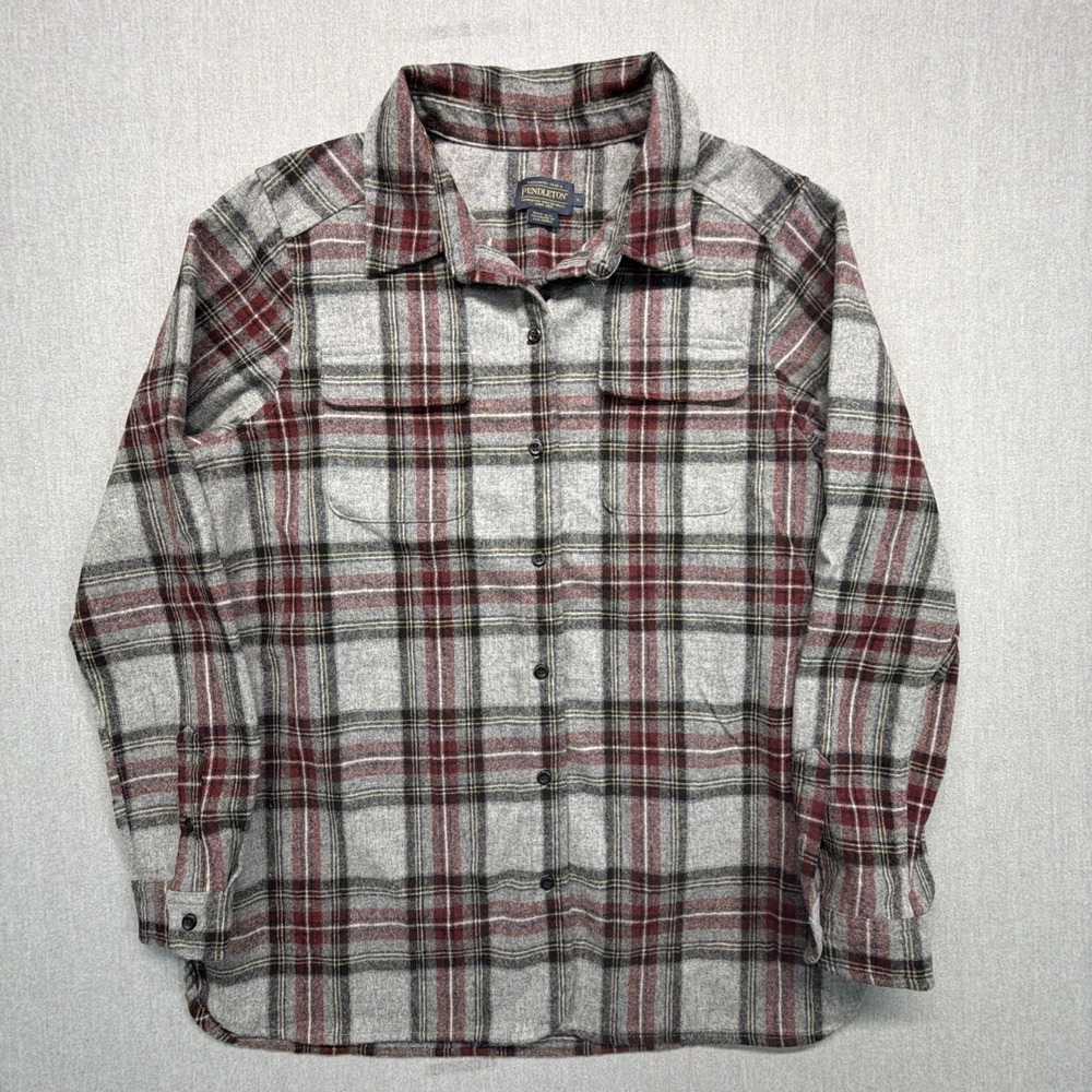 Vintage Pendleton Wool Flannel Shirt Wool Plaid Size L‎